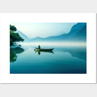 Lake Landscape Meditation Serene Calm Posters and Art